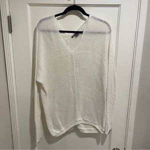 Vince White Cotton Sweater